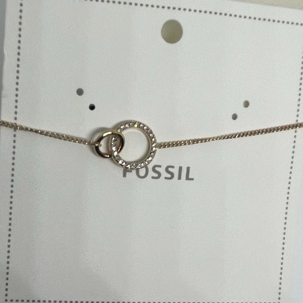 Fossil Rose Gold Stainless Steel Chain Bracelet